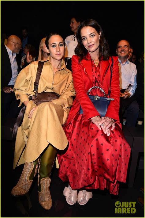 Katie Holmes on Front Row at Fendi Milan Fashion Week Show